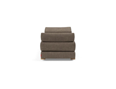 Sigmund Drip daybed i 411 Esina Cedar Brown, set fra siden