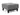 Bifrost D.E.L. ottoman i 563 Twist Charcoal, set skråt forfra