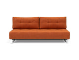 Supremax D.E.L. sovesofa i 412 Esina Rust Orange, set forfra