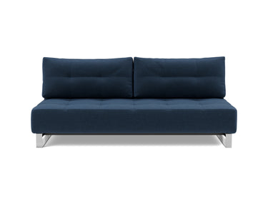 Supremax D.E.L. sovesofa i 414 Esina Indigo Blue, set forfra