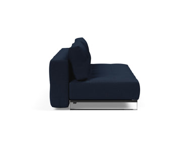 Supremax D.E.L. sovesofa i 528 Mixed Dance Blue, set fra siden