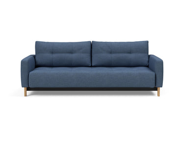 Pyxis D.E.L. sovesofa i 302 Weda Blue, set forfra