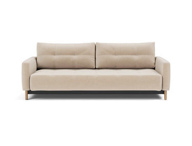 Pyxis D.E.L. sovesofa i 410 Esina Almond, set forfra