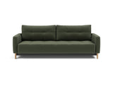 Pyxis D.E.L. sovesofa i 413 Esina Olive Green, set forfra