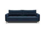 Pyxis D.E.L. sovesofa i 414 Esina Indigo Blue, set forfra