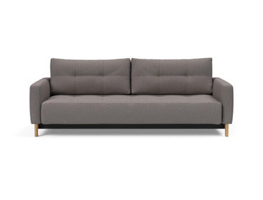 Pyxis D.E.L. sovesofa i 521 Mixed Dance Grey, set forfra