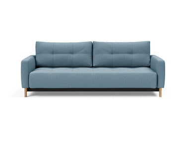Pyxis D.E.L. sovesofa i 525 Mixed Dance Light Blue, set forfra