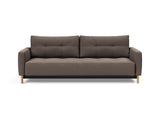 Pyxis D.E.L. sovesofa i 530 Bouclé Taupe, set forfra