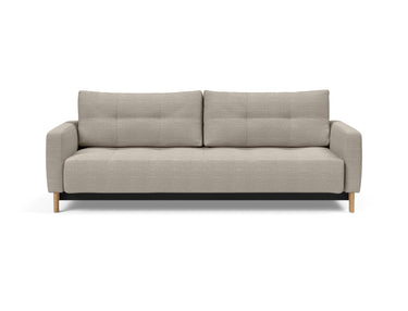 Pyxis D.E.L. sovesofa i 579 Kenya Gravel, set forfra