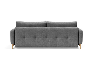 Pyxis D.E.L. sovesofa i 563 Twist Charcoal, set bagfra