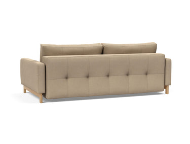 Pyxis D.E.L. sovesofa i 587 Phobos Mocha, set skråt bagfra