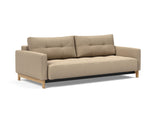 Pyxis D.E.L. sovesofa i 587 Phobos Mocha, set skråt forfra