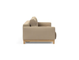 Pyxis D.E.L. sovesofa i 587 Phobos Mocha, set fra siden