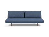 Unfurl Lounger sovesofa i 302 Weda Blue, set forfra