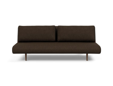 Unfurl Lounger sovesofa i 358 Taura Chocco, set forfra