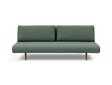 Unfurl Lounger sovesofa i 518 Elegance Green, set forfra