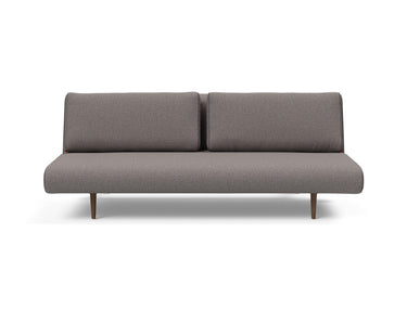 Unfurl Lounger sovesofa i 521 Mixed Dance Grey, set forfra
