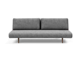 Unfurl Lounger sovesofa i 563 Twist Charcoal, set forfra