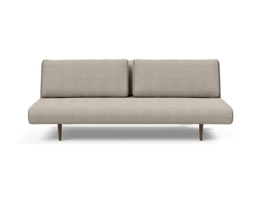 Unfurl Lounger sovesofa i 579 Kenya Gravel, set forfra