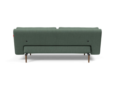 Unfurl Lounger sovesofa i 518 Elegance Green, set bagfra
