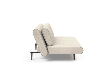 Unfurl Lounger sovesofa i 594 Corduroy Ivory, set fra siden