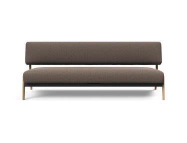 Nolis daybed i 530 Bouclé Taupe, set forfra