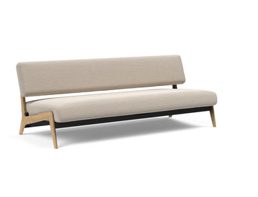 Nolis daybed i 612 Blida Sand Grey, set skråt forfra
