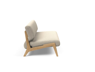 Nolis daybed i 539 Bouclé Beige, set fra siden