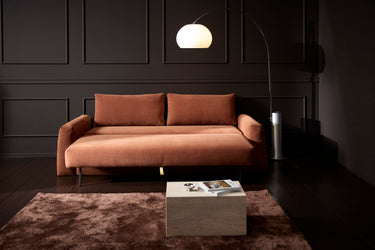 Cone sovesofa i 412 Esina Rust Orange i en stue, billede 3