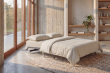 Cubed 140 Chrom sovesofa i 565 Twist Granite i en stue, billede 5