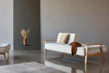 Dublexo Frej sovesofa i 527 Mixed Dance Natural i en stue, billede 3