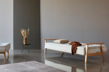 Dublexo Frej sovesofa i 527 Mixed Dance Natural i en stue, billede 5