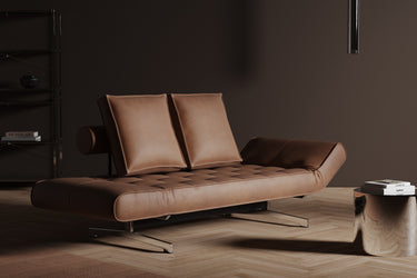 Ghia Chrome daybed i 551 Faunal Brown i en stue, billede 3