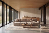 Norum sovesofa U-form med Chunky armlæn i 417 Esina Mocha i en stue, billede 2