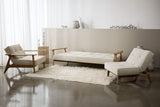 Splitback Frej sovesofa i 357 Taura Off White i en stue, billede 12