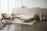 Splitback Frej sovesofa i 357 Taura Off White i en stue, billede 2