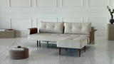 Recast Dark Styletto sovesofa med armlæn – fra sofa til seng