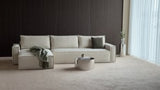 Newilla sovesofa med chaiselong – fra sofa til seng