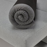 Topmadras fra Innovation Living rullet sammen på en sovesofa