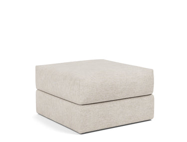 Cornila ottoman i 470 Yuveno Natural, set skråt forfra