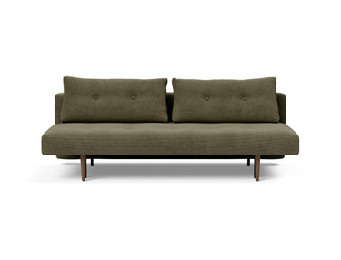 Recast Dark Styletto sovesofa i 316 Cordufine Pine Green, set forfra