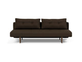 Recast Dark Styletto sovesofa i 358 Taura Chocco, set forfra