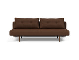 Recast Dark Styletto sovesofa i 359 Taura Cappuccino, set forfra