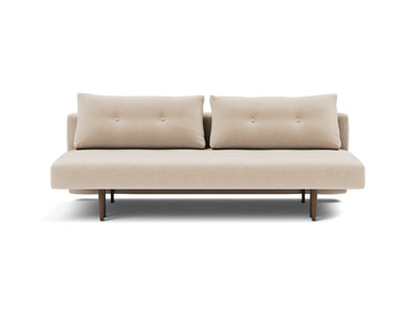 Recast Dark Styletto sovesofa i 410 Esina Almond, set forfra