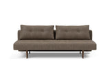 Recast Dark Styletto sovesofa i 411 Esina Cedar Brown, set forfra