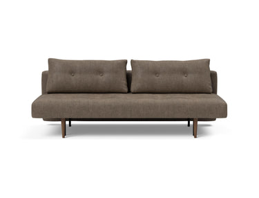 Recast Dark Styletto sovesofa i 411 Esina Cedar Brown, set forfra