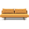 Recast Dark Styletto sovesofa i 536 Bouclé Ochre, set forfra