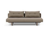Recast Dark Styletto sovesofa i 850 Mahoga Caramel, set forfra