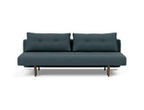 Recast Dark Styletto sovesofa i 851 Mahoga Dark Blue, set forfra