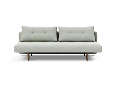 Recast Dark Styletto sovesofa i 888 Mozart Slate Brown, set forfra